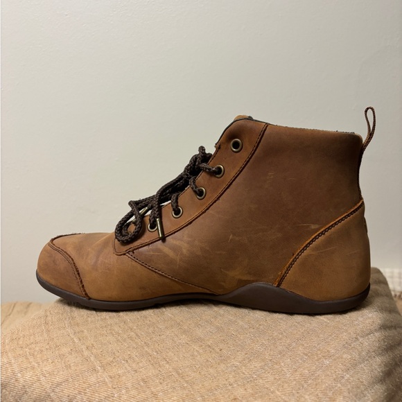Xero Shoes Denver Leather Barefoot Boots Brown Tan Men’s 10.5 Mint! - Picture 12 of 12